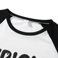 thumbnail image 4 of Halloween Pajamas Matching Sleepwear Classic Letter Print Long Sleeve Raglan Tops + Pants Set, 4 of 5