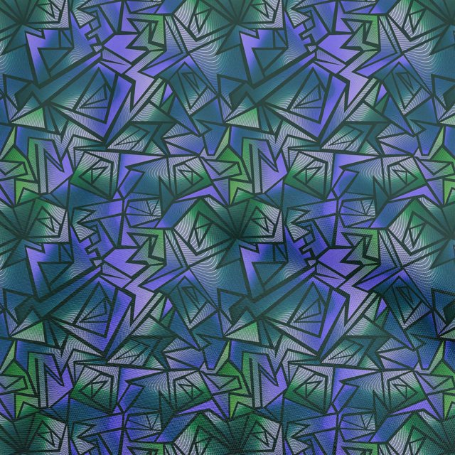 oneOone Viscose Chiffon Medium Blue Fabric Abstracts Fabric For Sewing Printed Craft Fabric By The Yard 42 Inch Wide
