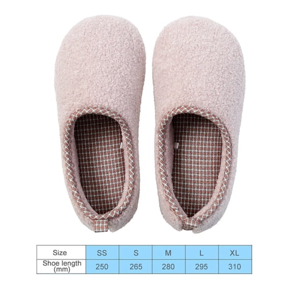 Women Men Slippers Anti-Slip Cotton Slippers Indoor Bedroom Winter Home Shoes Warm Soft Cozy Plush Slides Furry Home Slippers