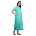 thumbnail image 4 of Moomaya Nuisette d'Allaitement en Coton pour Femmes, Unie, Ligne A, Col Rond, 4 of 5