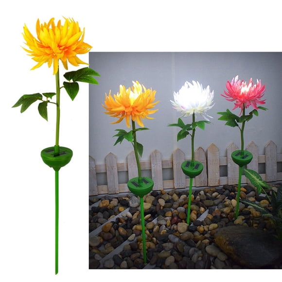 Solar Chrysanthemum Flower Lantern Outdoor Waterproof Garden Light