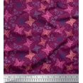thumbnail image 1 of Soimoi Polyester Crepe Fabric Dot & Butterfly Printed Craft Fabric by The Yard 52 Inch Wide, 1 of 3
