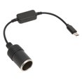 thumbnail image 1 of Car Electronics Accessories, Convenient 5V USB C To 12V Car  Lighter Power Adapter Male To Female Fully Functional 11.8in  For Electronic Dog, 1 of 8