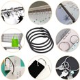 thumbnail image 4 of Dznils Rustproof Round Metal Shower Curtain Hooks Rings, Black, Set of 24, 4 of 8