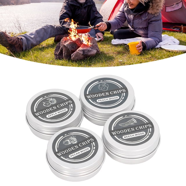 Smoking Wood Chips, Easy To Use Wood Chip Smoking Fuel Natural Muti Purpose for Drinks