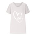 thumbnail image 4 of Birdeem Femmes Été Aguichant Mode Imprimé Régulier Col en V Femmes Manches Courtes Haut Blouse, 4 of 6