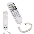 thumbnail image 1 of LAFGUR KX-T888CID Écran LCD Blanc Anglais Téléphone Mini Mural Fixe avec Système d'Identification Double de l'Appelant, 1 of 8