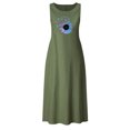 thumbnail image 4 of RKSTN Robes pour Femmes 2023 Mode Été Décontracté Col Rond Sans Manches Jupes Maxi Poches Vacances Couleur Unie Plage Longue Robe avec Imprimé Graphique, 4 of 4