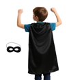 thumbnail image 1 of TOPTIE Kids Satin Superhero Capes and Mask Set, Holiday Festival Event Costumes And Dress Up, 1 of 8