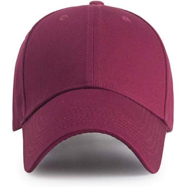 ORUYROP Men Women Plain Cotton Structured Baseball Cap Adjustable Strapback 6 Panel Hat