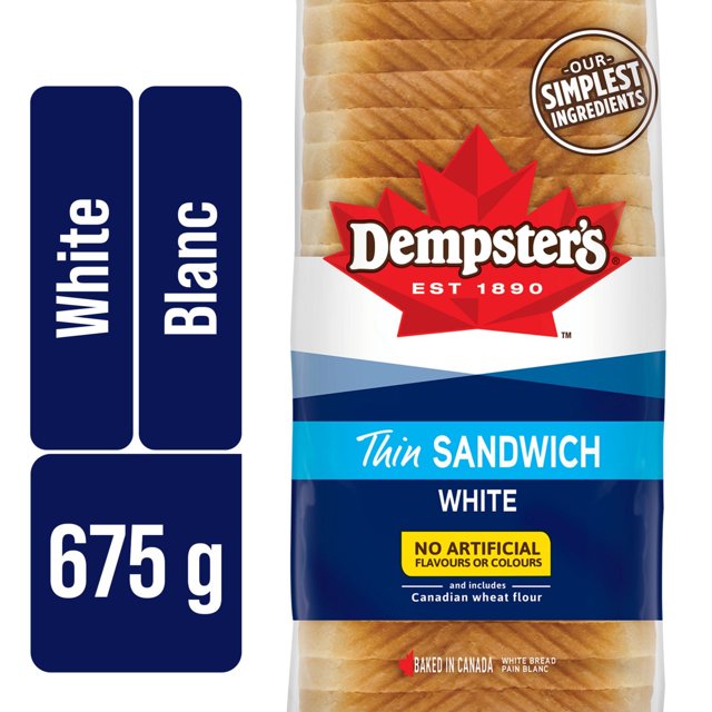 Pain à sandwich blanc tranché mince Dempster’s®