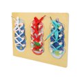 thumbnail image 2 of Shoe Lace Activity Board, Tie Shoe Board Birthday Gift Beech Safe Mellow Educational Toy  For Hand Exercise For Elderly Children, 2 of 8