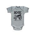 thumbnail image 1 of ACDC Grenouillère pour Bébé Gris Chiné « About To Rock Again » à Boutons-Pression, 1 of 1