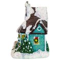 thumbnail image 3 of Northlight Décoration de Village de Noël Maison Enneigée à LED - 5.5 Pouces - Vert, 3 of 5