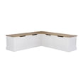 thumbnail image 1 of Thurman Backless Two-Tone Breakfast Nook, 1 of 8