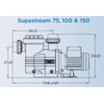 thumbnail image 2 of Waterco Supastream Pompe de Piscine 1 HP, 110/220 V, 2 of 4