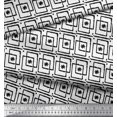 thumbnail image 2 of Soimoi Polyester Crepe Fabric Square & Floral Block Printed Craft Fabric by The Yard 42 Inch Wide, 2 of 2