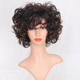 thumbnail image 4 of Daisyyozoid Gros Perruque de Mode pour Femmes Marron Perruque Synthétique Cheveux Vague Perruque, 4 of 7