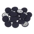 thumbnail image 1 of Unique Bargains 20pcs 48L Fabric Cloth Covered Button 30mm Round Metal Shank Sewing Buttons for Suits Dress Blouses, Deep Blue, 1 of 5