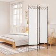 thumbnail image 1 of vidaXL 3-Panel Room Divider White 120x200 cm Fabric, 1 of 5