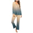 thumbnail image 1 of Rbaofujie Pyjama d'Automne pour Femmes Ensemble de Pyjama Décontracté Uni Haut Décontracté Pantalon Ensemble de Pyjama pour Femmes, 1 of 5