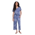thumbnail image 2 of Iyla Women's Two Piece Capri Pajama Set, 2 of 6