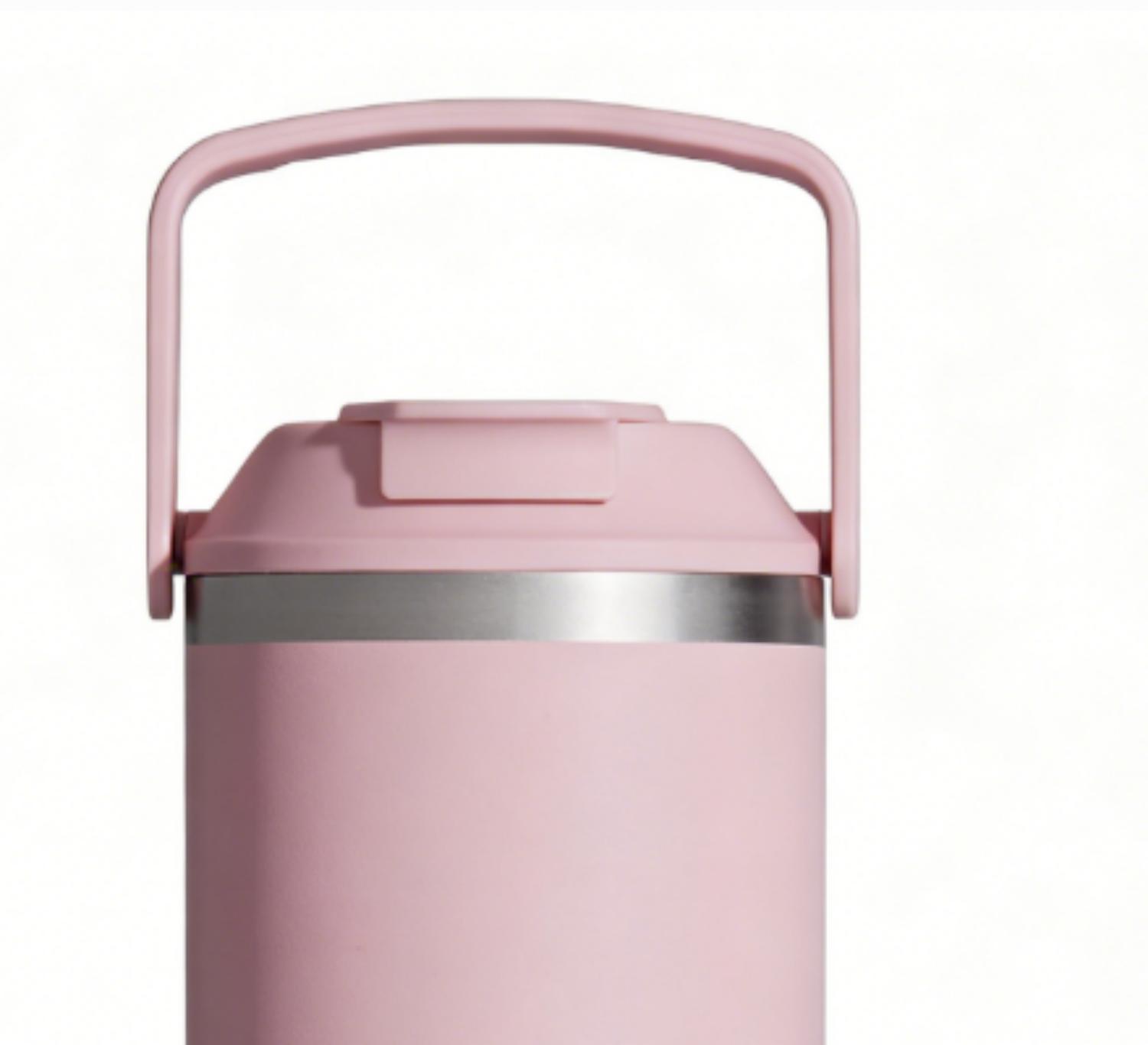 Gourde en acier inoxydable Mainstays 30 oz, Rose, Intérieur SS304 & Extérieur SS201, Silicone PP