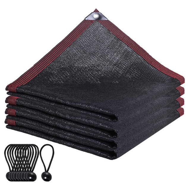 Shade Cloth Cover wtih Elastic Ties 90% Sunblock Sun Mesh UV Resistant Net 6 x
