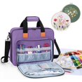 thumbnail image 1 of Embroidery Project Bag  Embroidery Kits Storage Tote (Bag Only)  Purple, 1 of 7