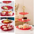 thumbnail image 4 of Lolmot Christmas Decorations for Living Room Multi-Layer Candy Plate Wedding Ktv Living Room Creative Fruit Plate Dry Fruit Plate Refreshment Plate Three-Layer Fruit Plate, 4 of 6