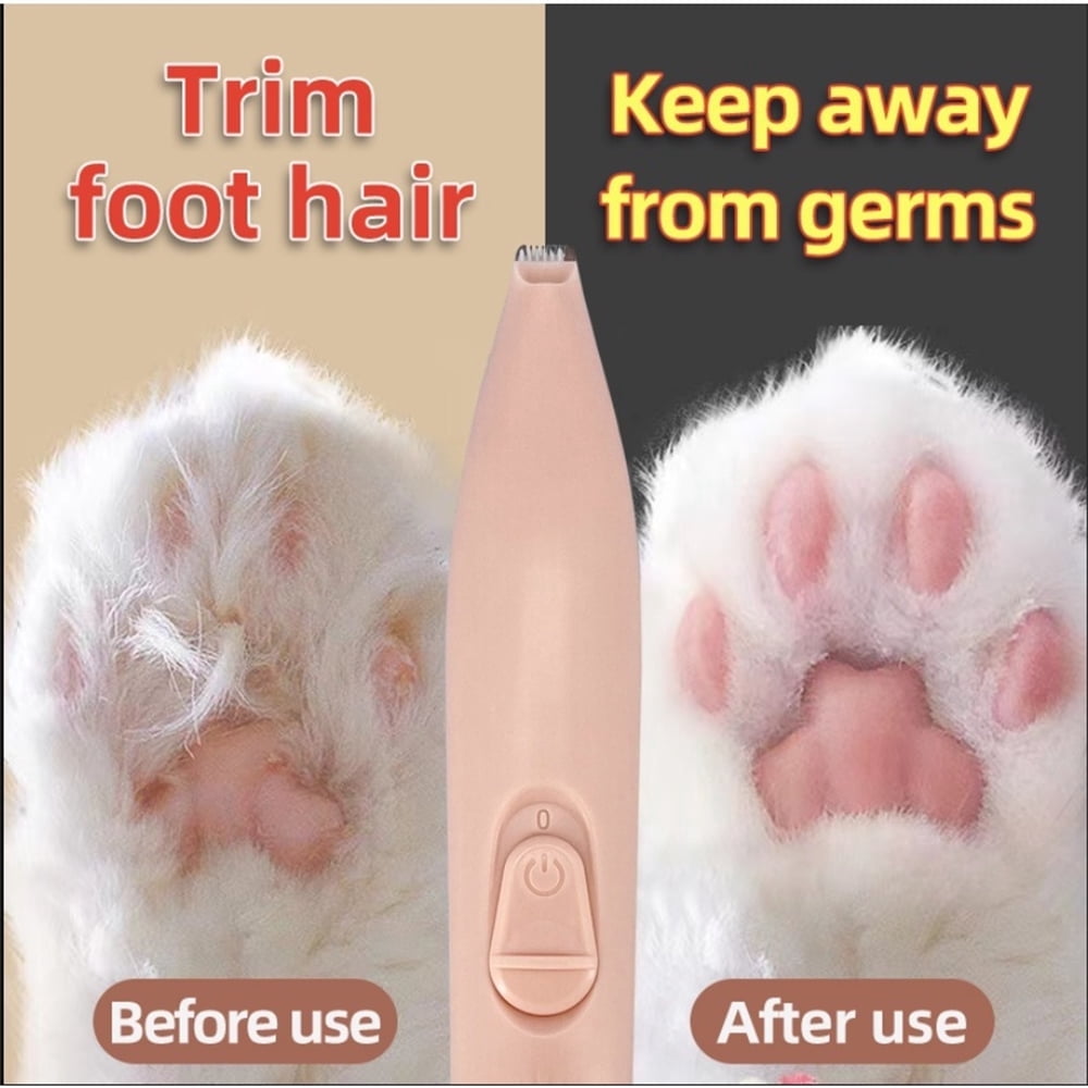Tondeuse Électrique pour Animaux, Tondeuse pour Poils de Pattes de Chats et de Chiens, Tondeuse pour Poils d'Animaux, Rasoir, Machine de Toilettage avec DEL