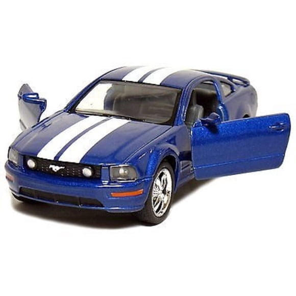 Kinsmart 2006 Ford Mustang GT Hardtop 1/38 Scale Diecast Car (Stripe Blue)