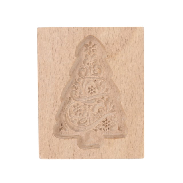 Rinsvye Diy Baking Moulds Wooden Sandwich Crust Remover Cookie Moulds Embossing Cookies Pressing Shapes Craft Decorative Baking Tools Rabbit Cookies for Christmas Thanksgiving Christmas Kitchen