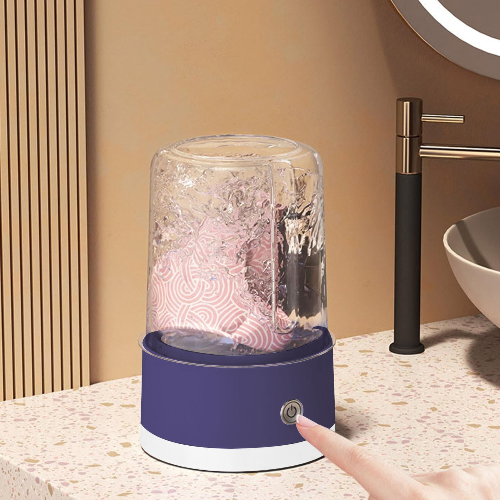 Portable Mini Washing Cup for Underwear - Wireless Charging, Compact Home & Dorm Laundry Washer with Silent High-Speed Cleaning, Materials