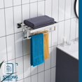 thumbnail image 4 of Matte Towel Rack ‘‘ Bathroom Towel Shelf with Double Towel Bars SUS Stainless Steel Wall Mounted BBK, 4 of 7