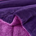 thumbnail image 4 of Jin Mai Lan Couvertures de Lit Réversibles Lavables en Polyester Unies Violettes, Très Grand Lit, Violet, 3 Pcs, 4 of 5