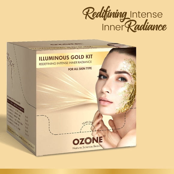 Ozone Trousse pour le Visage Illuminous Gold (Lot de 5))