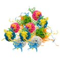 thumbnail image 1 of maskred Vibrant 10pcs Rattan Ball Bird Toy DIY Accessory Toy for Parrot Budgie Parakeet 5cm 1Set, 1 of 6