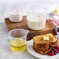 thumbnail image 2 of Mainstays 3-Piece Plastic Measuring Cup Set, Clear, with Pour Spouts and Space-Saving Design, 2 of 8