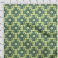 thumbnail image 3 of oneOone Cotton Poplin Fabric Swirl Ikat Printed Craft Fabric BTY 42 Inch Wide, 3 of 4