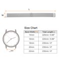 thumbnail image 2 of Unique Bargains Bracelet de Montre en Acier Inoxydable 18mm Fermoir Magnétique à Libération Rapide, Argent, 2 of 7