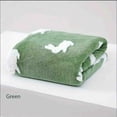 thumbnail image 2 of yulier Easter Bunny Bath Towel, Cute Rabbit Pattern Shower Towel, Super Soft Highly Absorbent Quick Dry Towels for Bathroom Hotel Beach Pool, Easter Gifts, 27"x55", Green, 2 of 6