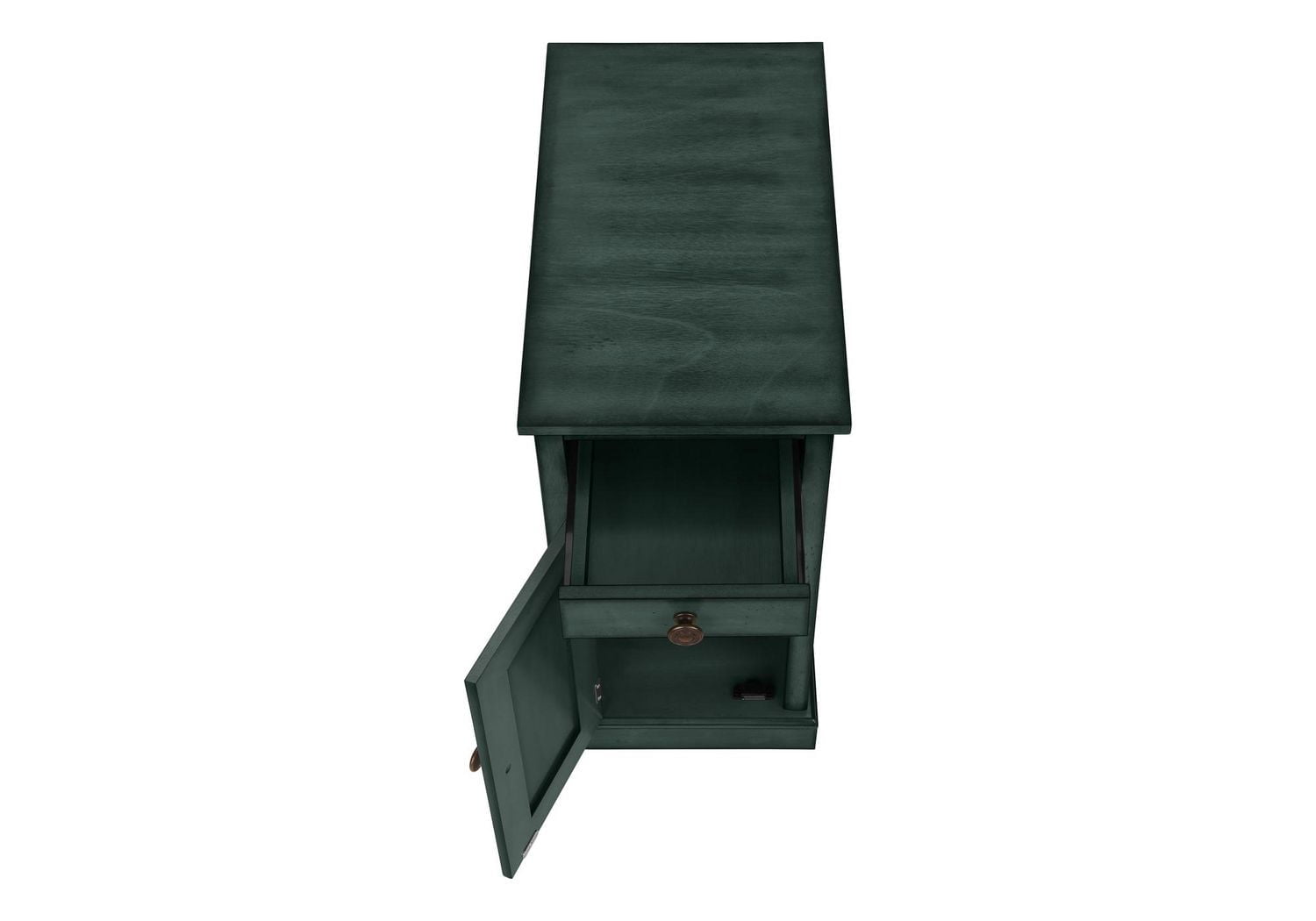 Monarch Specialties Table D'appoint, Bout, Table D'appoint, Table De Nuit, Étroit, Chambre À Coucher, Lampe, Tiroir De Rangement, Placage Brun, Traditionnel