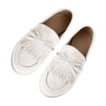 thumbnail image 4 of Wdhugt Mocassins pour Femmes à Semelle Plate, Bout Rond, Décontractés, à Enfiler, Style Printanier, en Flocage, Taille 9.5 Us, 4 of 9