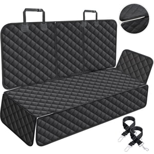 Car Pet Seat Cover, Waterproof and Non-slip, Suitable for Middle Seat Belt, Fits Most Cars, Trucks and SUV MPV