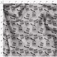 thumbnail image 4 of Soimoi Gray Rayon Fabric Dream Chaser Text Print Fabric by the Yard 42 Inch Wide, 4 of 5