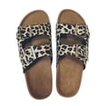 thumbnail image 1 of Women's Two Strap Slide Sandals Non-slip Beach Sandals Fashion Flat Slippers, 1 of 3