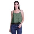 thumbnail image 4 of Moomaya Haut Court à Bretelles Spaghetti Imprimé pour Femmes Cami Tops d'Été, 4 of 5