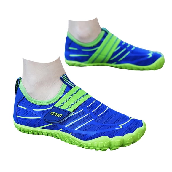 MEZZALL Boys Play Water And Beach Shoes Girls Outdoor Water Skis Kids Indoor Climbing Shoes Cute Toddler Footwear, Blue, 29