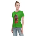 thumbnail image 4 of T-Shirt Basique à Manches Courtes pour Femmes Dragon Ball Little Goku, 4 of 6